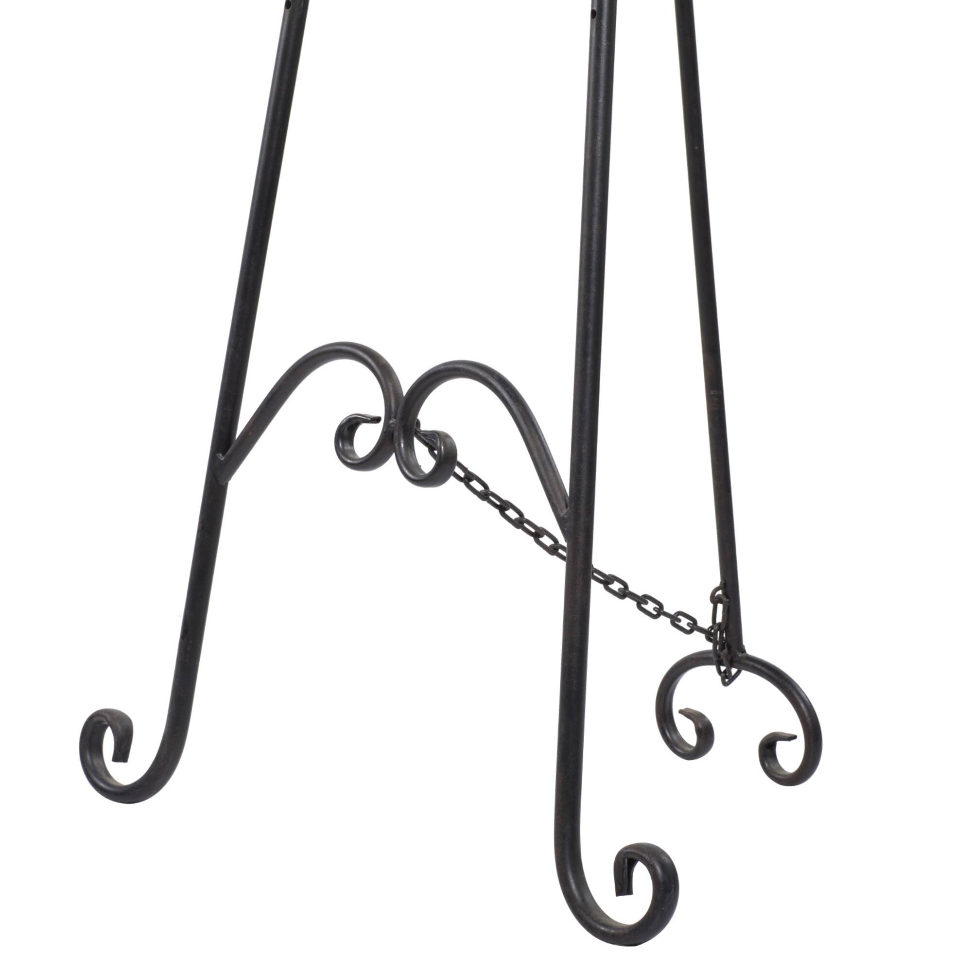 66'' Black Iron Traditional Easel